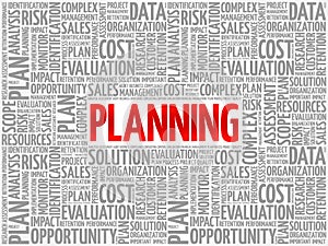 PLANNING word cloud collage