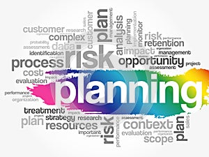 PLANNING word cloud collage