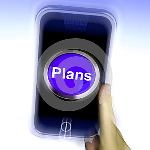 Plans On Mobile Phone Shows Objectives Planning And Organizing