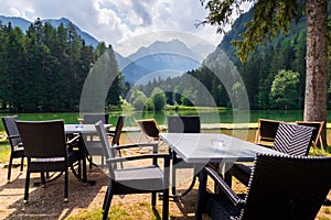 Plansar Lake in Jezersko, Slovenia