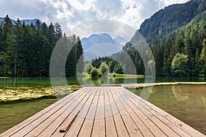 Plansar Lake in Jezersko, Slovenia