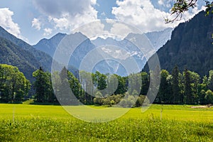 Plansar Lake in Jezersko, Slovenia