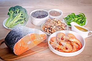 Plant-based and animal sources of Omega-3 acids