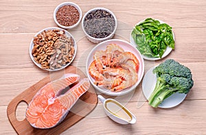 Plant-based and animal sources of Omega-3 acids