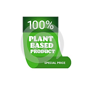 plant based natural product sticker organic healthy vegan market logo fresh food emblem badge design flat