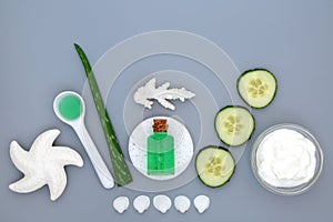 Plant Based Skincare Treatment with Aloe and Cucumber