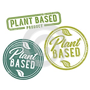 Plant Based Vegan Product Packaging Stamps