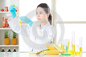 Plant biology research for genetic modification food gmo