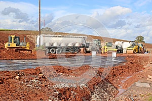 Plant on a construction site