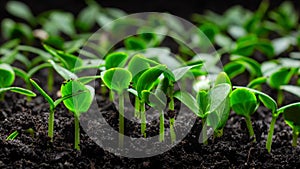 Plant Growth In Timelapse, Sprouts Germination From Seeds In Ground, Farming And Gardening At Spring Season