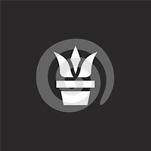 plant icon. Filled plant icon for website design and mobile, app development. plant icon from filled hobbies and freetime