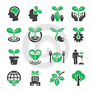 Plant icon set
