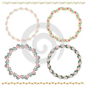 Plant pattern border and frame set