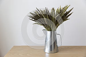 Plant pot on table