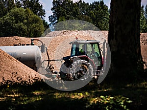 A plant for the production of crushed stone, gravel and sand