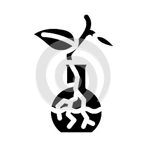 plant propagation urban gardening glyph icon vector illustration
