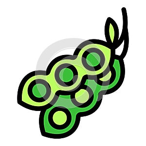 Plant soy icon vector flat