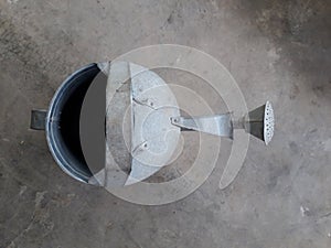 Plant waterer made of zinc, plant watering kettle