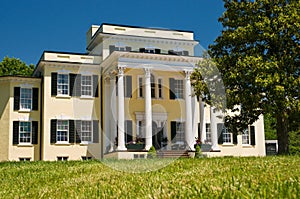 Plantation mansion and porch