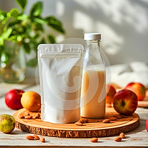 PlantBased Milk Bottle Pouch Almonds