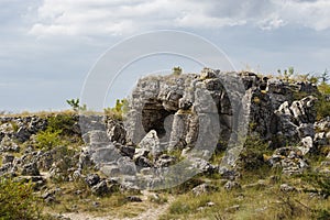 Planted stones, also known as The Stone Desert.