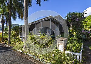 Planter house in botanic garden. Road Town, Tortola