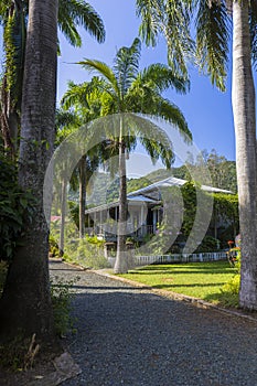 Planter house in botanic garden. Road Town, Tortola