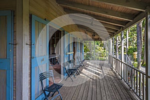 Planter house in botanic garden. Road Town, Tortola