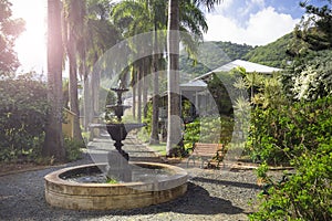 Planter house in botanic garden. Road Town, Tortola