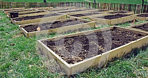 Planting Beds in a Community Garden