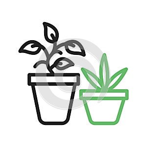 Plants icon vector image.