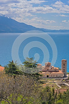 Plaosnik church on the shore of Lake Ohrid
