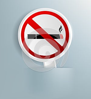 Plaque designating smoking ban