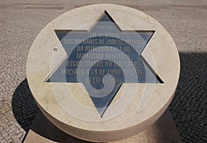 Memorial Plaque for Jews Massacred in Lisbon in 1506