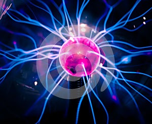 Plasma ball rays in the dark