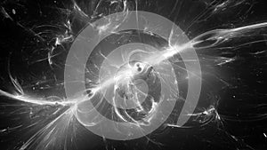 Plasma force field texture in space black and white