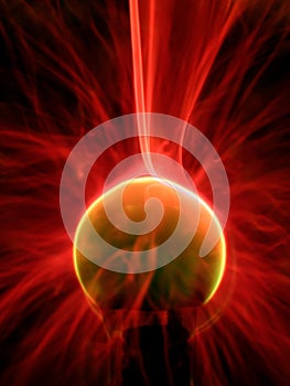 Plasma lamp close up