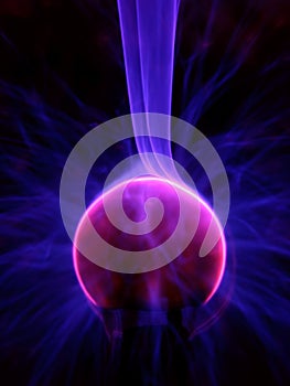 Plasma lamp close up