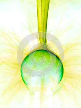 Plasma lamp close up