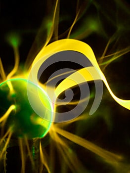 Plasma lamp close up