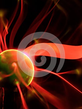 Plasma lamp close up