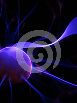 Plasma lamp close up