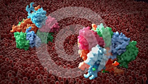 Plasma membrane of a human cell.