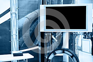 Plasma panel on exhibition