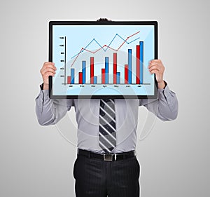 Plasma panel with graph