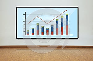 Plasma panel with graph