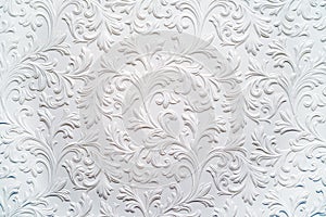 Plaster background floral pattern