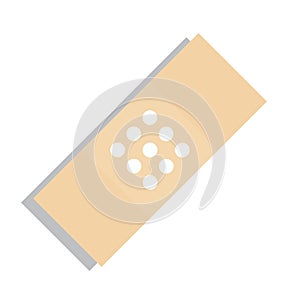 Plaster or Band Aid Icon. Medical Patch Symbol