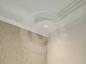 plaster ceiling in living room