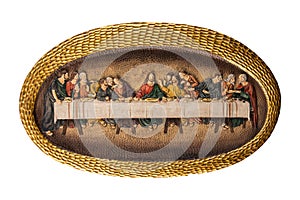 Plaster color picture of the Last Supper